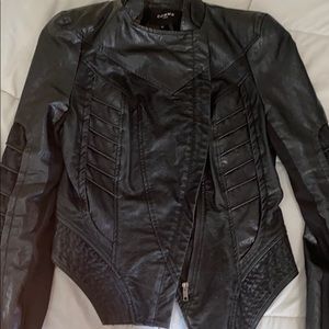 Faux leather jacket
